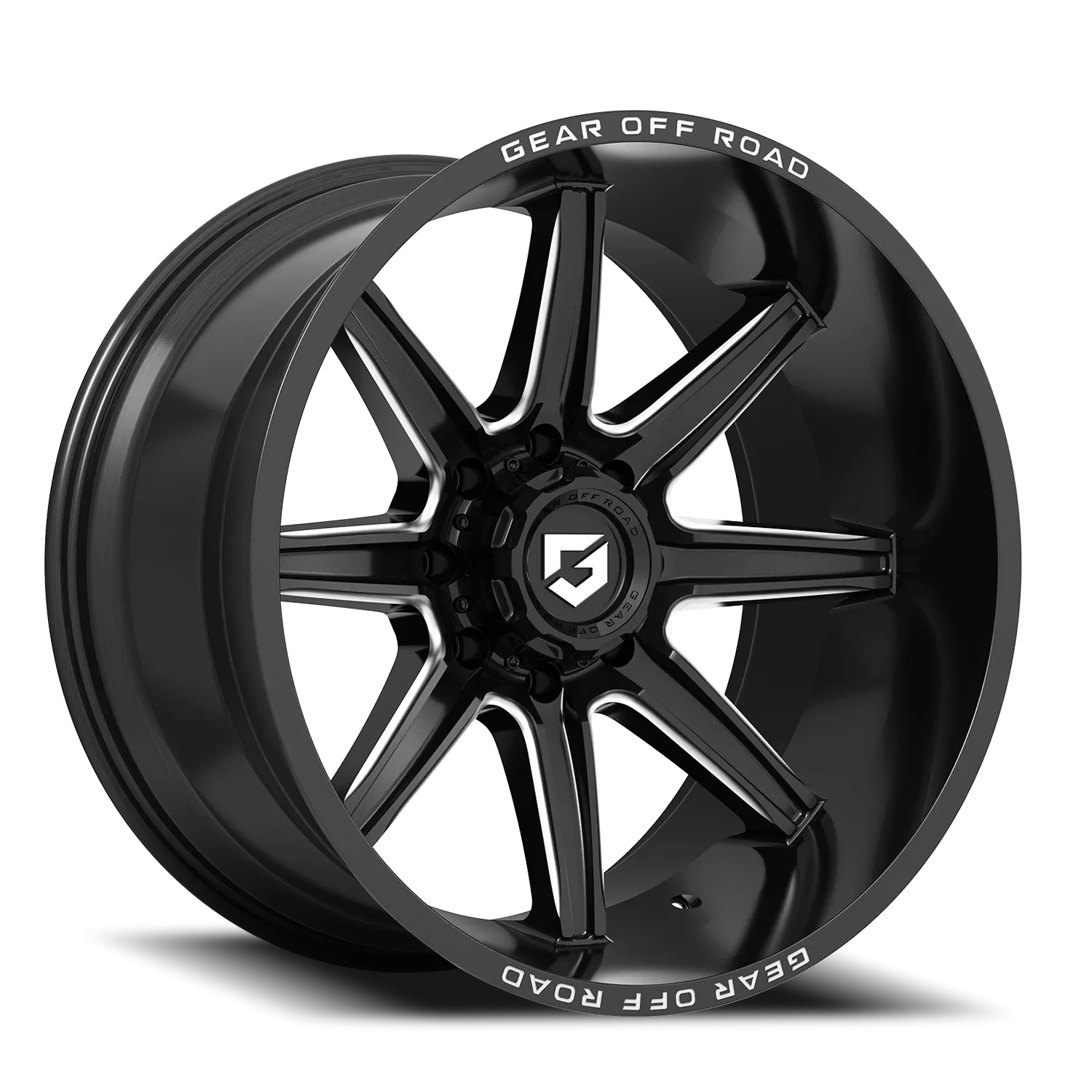 GEAR OFF ROAD 765BM 18X9 GLOSS BLACK/MILLED ACCENTS